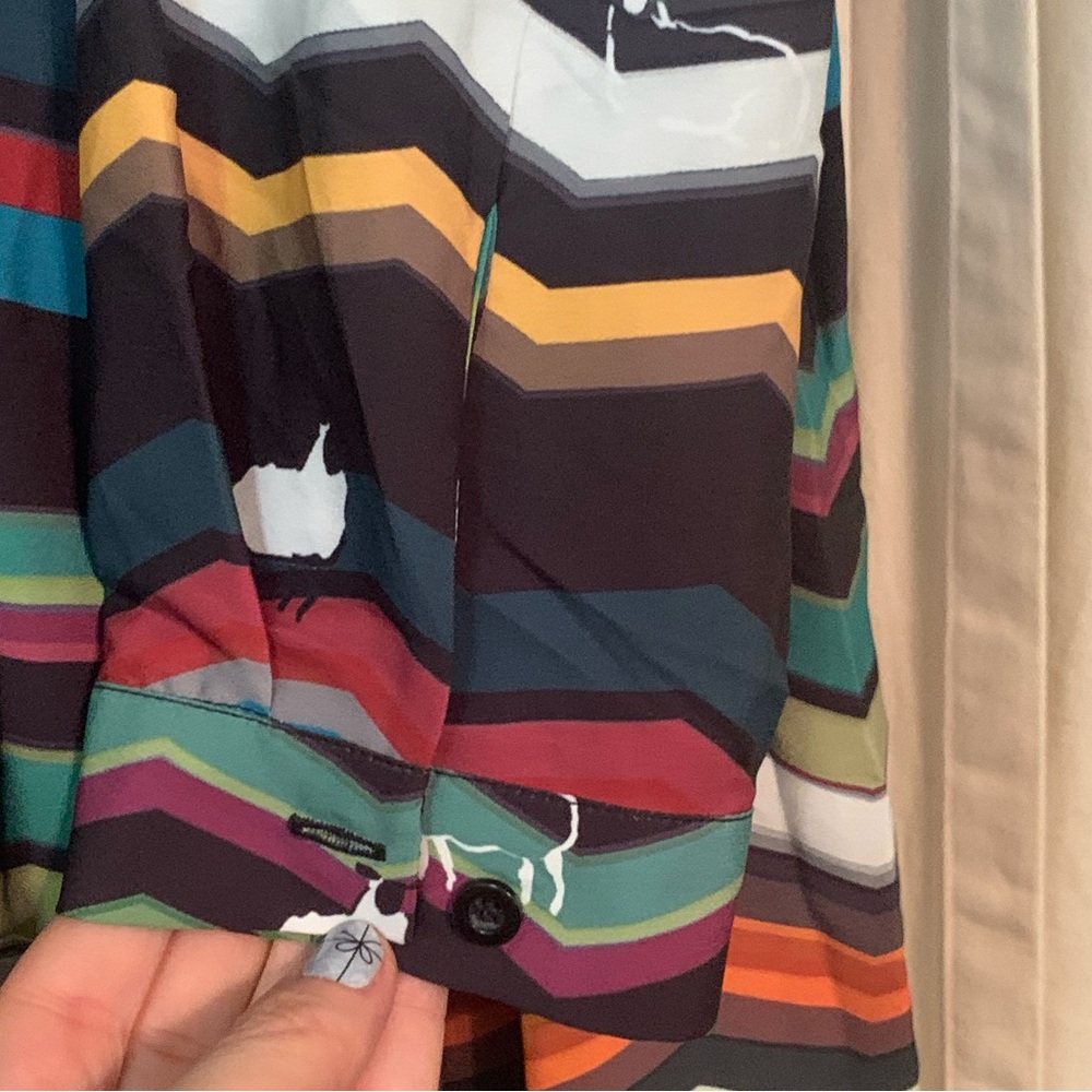 Eloquii Multicolor Chevron Sheep Dress - Picture 4 of 12